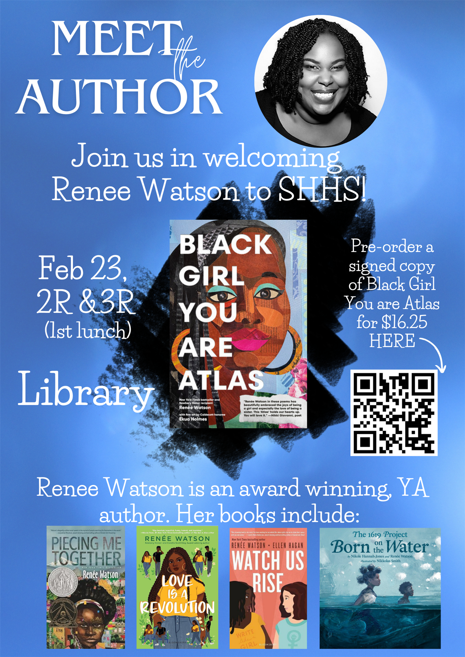 Renee Watson: Author Visit Flyer